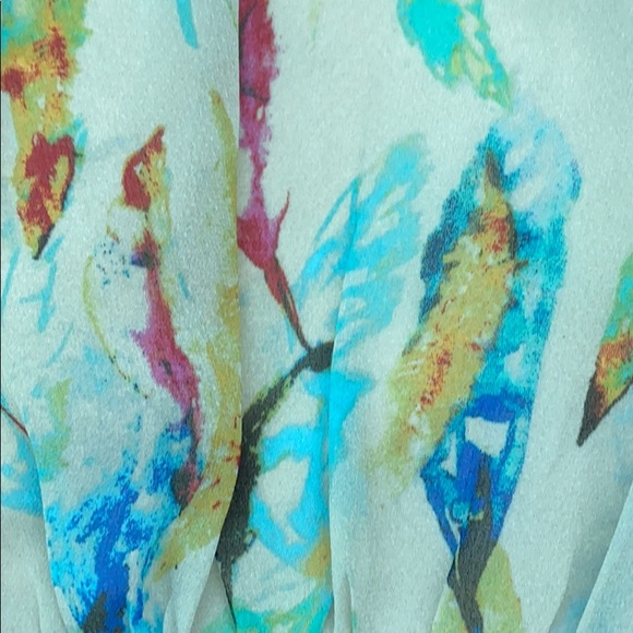 โค๏ธ Rachel Roy Watercolor Sheath Bodycon Dress Size 4 NWOT - Picture 10 of 11